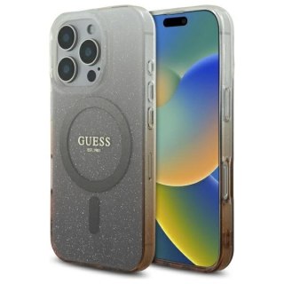 Etui na telefon Guess GUHMP16LHGRCELW iPhone 16 Pro MagSafe brązowe