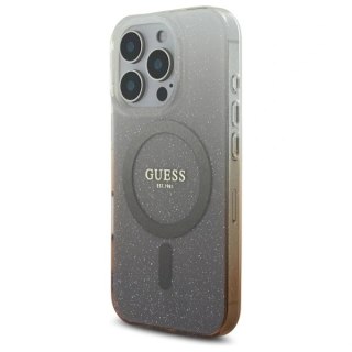 Etui na telefon Guess GUHMP16LHGRCELW iPhone 16 Pro MagSafe brązowe