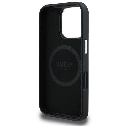 Etui na telefon Guess GUHMP16LPGTSPSK Apple iPhone 16 Pro MagSafe czarny