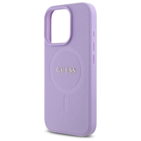 Etui na telefon Guess GUHMP16LPSAHMCU iPhone 16 Pro MagSafe fioletowe