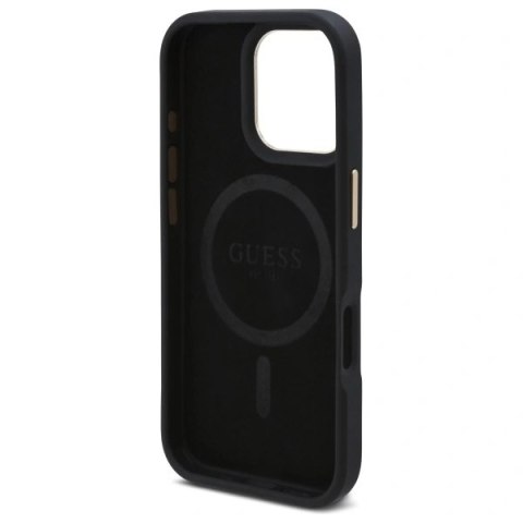 Etui na telefon Guess GUHMP16LU4GPRK iPhone 16 Pro MagSafe czarne