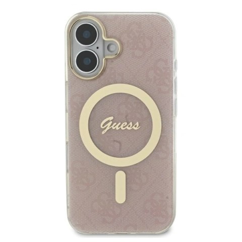 Etui Guess GUHMP16MH4STP Apple iPhone 16 Plus hardcase IML 4G MagSafe różowy/pink