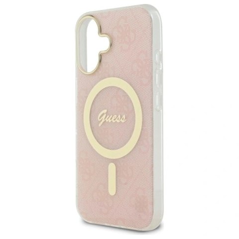 Etui Guess GUHMP16MH4STP Apple iPhone 16 Plus hardcase IML 4G MagSafe różowy/pink