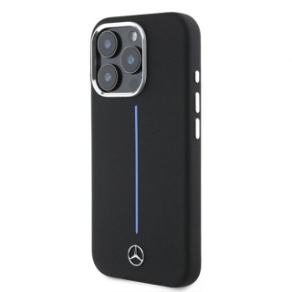 Etui na telefon iPhone 16 Pro Max MagSafe czarne silikonowe z paskiem