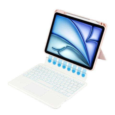 Etui Tech-Protect SmartCase Mag Pen + Keyboard Apple iPad Air 10.9 2020/2022 (4. i 5. gen) / iPad Air 11 2024 (6. gen) Pink