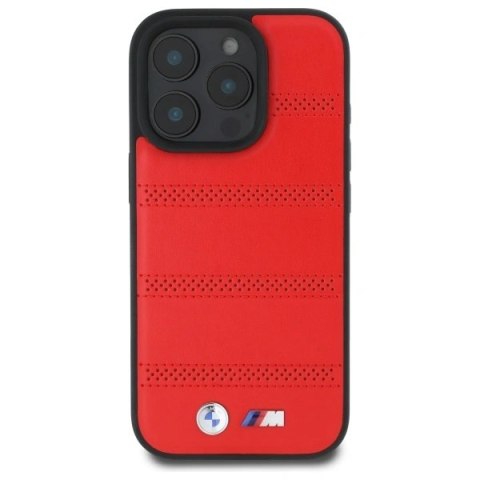 Etui BMW BMHMP16X23PUSPR Apple iPhone 16 Pro Max hardcase M Perforated And Stitched Line MagSafe czerwony/red