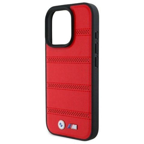 Etui BMW BMHMP16X23PUSPR Apple iPhone 16 Pro Max hardcase M Perforated And Stitched Line MagSafe czerwony/red