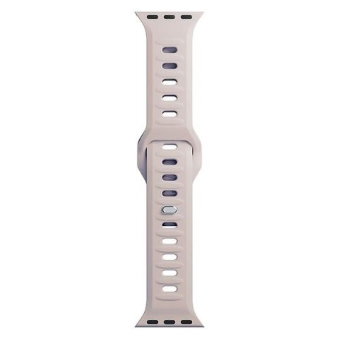 Pasek 3MK Silicone Watch Strap Apple Watch 4/5/6/7/8/9/SE/Ultra 42/44/45/49mm różowobeżowy/latte