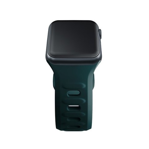 Pasek 3MK Silicone Watch Strap Apple Watch 4/5/6/7/8/9/SE/Ultra 42/44/45/49mm zielony/evergreen