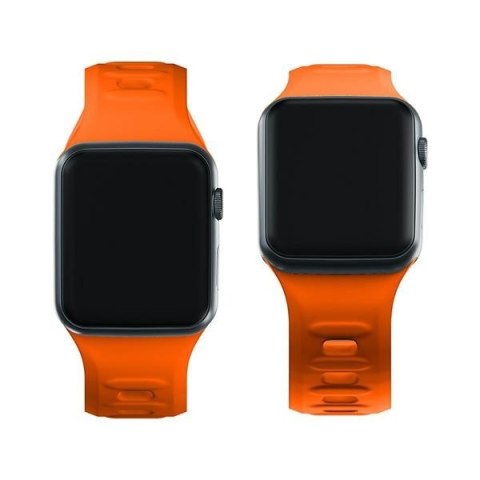 Pasek 3MK Silicone Watch Strap Apple Watch 4/5/6/7/SE/8/9/10 40/41/42mm pomarańczowy/orange