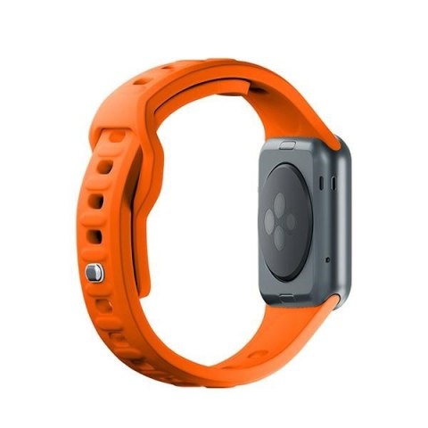 Pasek 3MK Silicone Watch Strap Apple Watch 4/5/6/7/SE/8/9/10 40/41/42mm pomarańczowy/orange