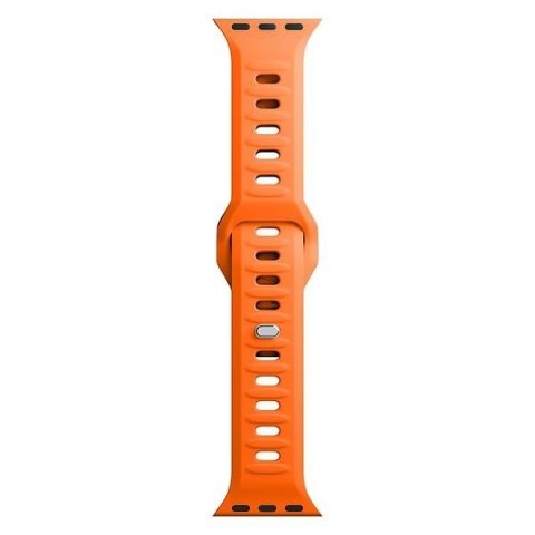 Pasek 3MK Silicone Watch Strap Apple Watch 4/5/6/7/SE/8/9/10 40/41/42mm pomarańczowy/orange