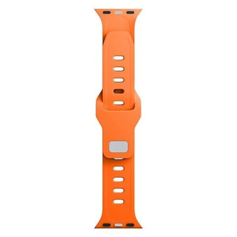 Pasek 3MK Silicone Watch Strap Apple Watch 4/5/6/7/SE/8/9/10 40/41/42mm pomarańczowy/orange