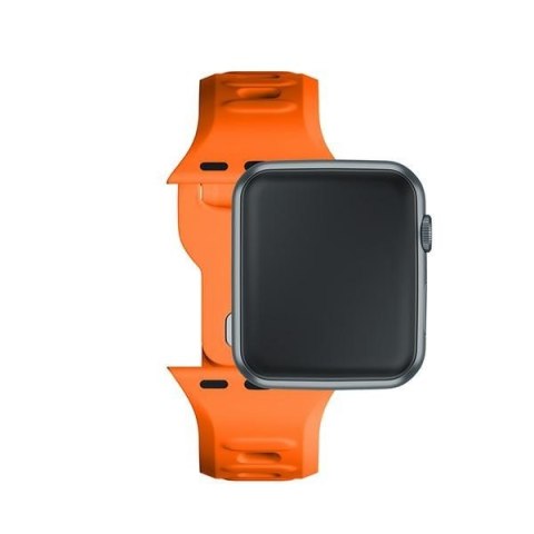 Pasek 3MK Silicone Watch Strap Apple Watch 4/5/6/7/SE/8/9/10 40/41/42mm pomarańczowy/orange