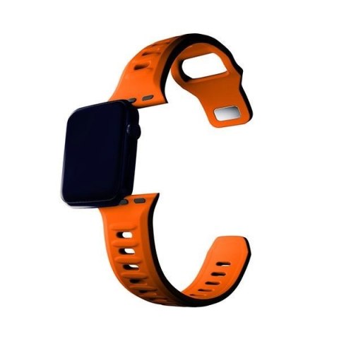 Pasek 3MK Silicone Watch Strap Apple Watch 4/5/6/7/SE/8/9/10 40/41/42mm pomarańczowy/orange