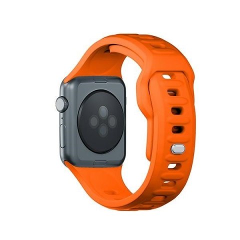 Pasek 3MK Silicone Watch Strap Apple Watch 4/5/6/7/SE/8/9/10 40/41/42mm pomarańczowy/orange