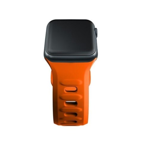 Pasek 3MK Silicone Watch Strap Apple Watch 4/5/6/7/SE/8/9/10 40/41/42mm pomarańczowy/orange