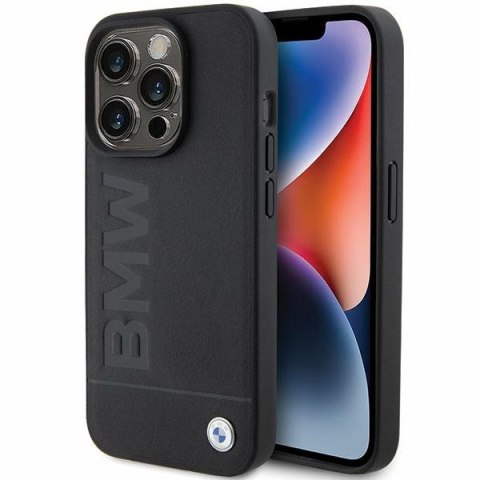 Etui BMW BMHCP15LSLLBK Apple iPhone 15 Pro Leather Hot Stamp czarny/black