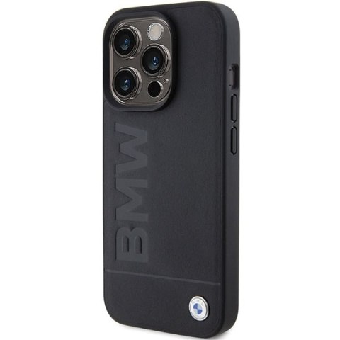 Etui BMW BMHCP15LSLLBK Apple iPhone 15 Pro Leather Hot Stamp czarny/black