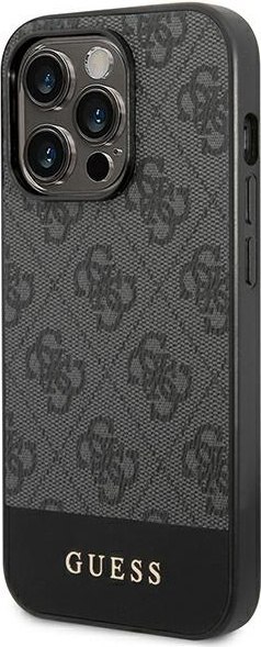 Etui Guess GUHCP14XG4GLGR Apple iPhone 14 Pro Max szary/grey hard case 4G Stripe Collection