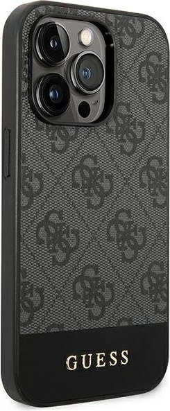 Etui Guess GUHCP14XG4GLGR Apple iPhone 14 Pro Max szary/grey hard case 4G Stripe Collection