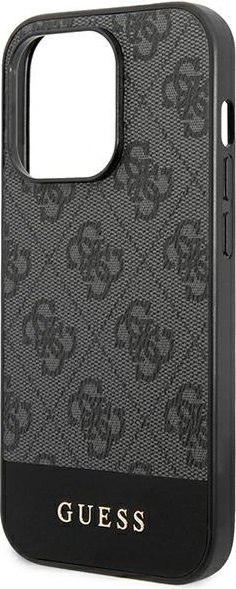 Etui Guess GUHCP14XG4GLGR Apple iPhone 14 Pro Max szary/grey hard case 4G Stripe Collection