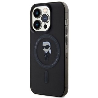 Etui Karl Lagerfeld KLHMP15LHFCKNOK Apple iPhone 15 Pro hardcase IML Ikonik MagSafe czarny/black