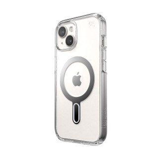 Etui Speck Presidio Perfect-Clear ClickLock MagSafe Apple iPhone 15 (Clear/Chrome Finish/Serene Silver)