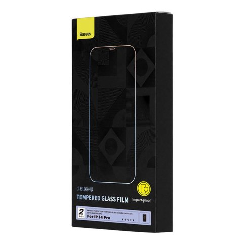 Szkło hartowane prywatyzujące Baseus Crystal Series Apple iPhone 14 Pro