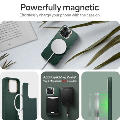 Etui Spigen Cyrill Kajuk Mag MagSafe Apple iPhone 16 Pro Max Forest Green