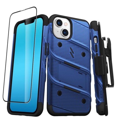 Etui ZIZO BOLT Series Apple iPhone 14 + szkło (niebieski)