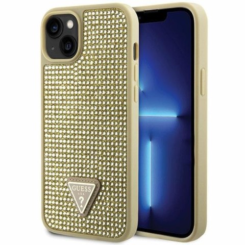 Etui Guess GUHCP14MHDGTPD Apple iPhone 14 Plus / 15 Plus złoty/gold hardcase Rhinestone Triangle