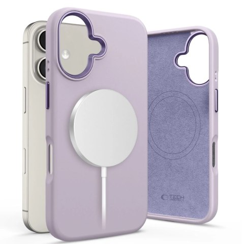 Etui Tech-Protect Silicone Pure MagSafe Apple iPhone 16 Mauve