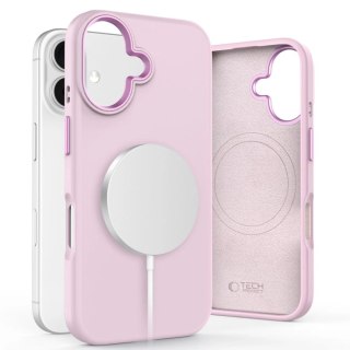 Etui Tech-Protect Silicone Pure MagSafe Apple iPhone 16 Pink Pearl