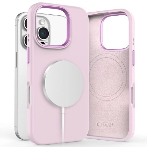 Etui Tech-Protect Silicone Pure MagSafe Apple iPhone 16 Pro Max Pink Pearl