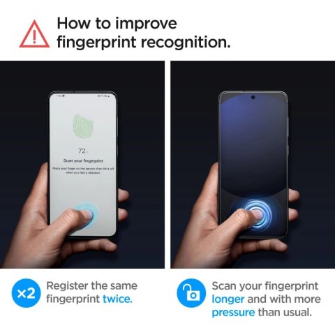 Szkło hartowane Spigen GLAS.tR ez Fit Samsung Galaxy S24 FE Clear [2 PACK]