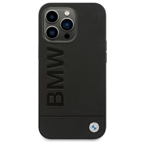 Etui BMW BMHCP14XSLLBK Apple iPhone 14 Pro Max czarny/black Leather Stamp