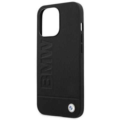 Etui BMW BMHCP14XSLLBK Apple iPhone 14 Pro Max czarny/black Leather Stamp