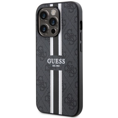 Etui Guess GUHMP14XP4RPSK Apple iPhone 14 Pro Max czarny/black hardcase 4G Printed Stripes MagSafe