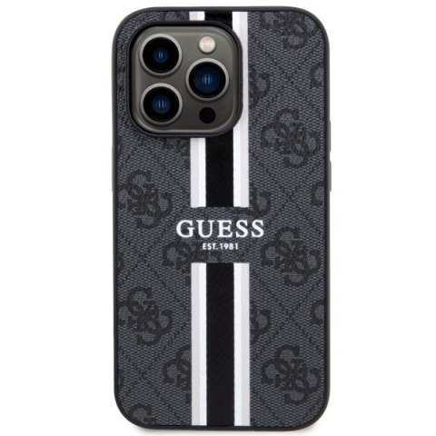 Etui Guess GUHMP14XP4RPSK Apple iPhone 14 Pro Max czarny/black hardcase 4G Printed Stripes MagSafe