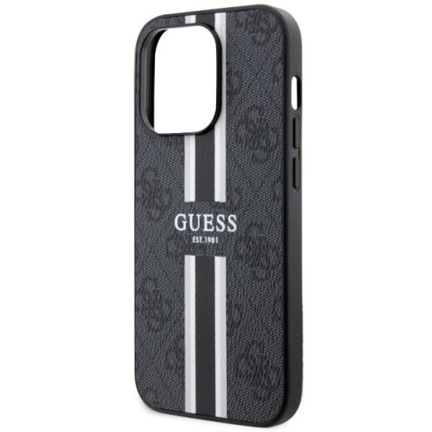 Etui Guess GUHMP14XP4RPSK Apple iPhone 14 Pro Max czarny/black hardcase 4G Printed Stripes MagSafe