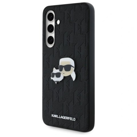 Etui Karl Lagerfeld KLHCS24FEPGKLKCPK Samsung Galaxy S24 FE hardcase Monogram Karl&Chaoupette Head Pin czarny/black