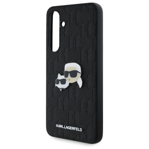 Etui Karl Lagerfeld KLHCS24FEPGKLKCPK Samsung Galaxy S24 FE hardcase Monogram Karl&Chaoupette Head Pin czarny/black