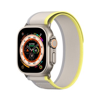 Pasek Dux Ducis Strap YJ Apple Watch 4/5/6/7/SE/8/9/Ultra 44/45/49mm żółto-beżowy