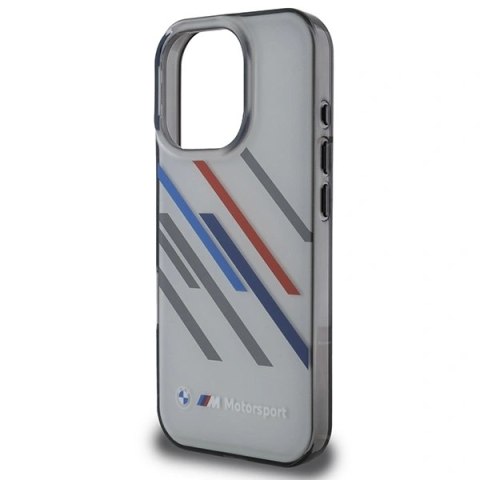 Etui BMW BMHCP16X23HTRAG Apple iPhone 16 Pro Max hardcase Motorsport IML Random Stripes szary/grey