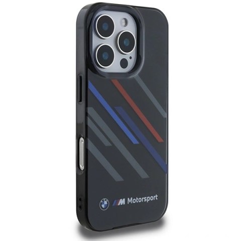 Etui BMW BMHCP16X23HTRAK Apple iPhone 16 Pro Max hardcase Motorsport IML Random Stripes czarny/black