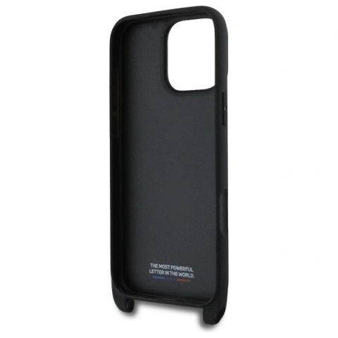 Etui BMW BMHCP16X23PSCCK Apple iPhone 16 Pro Max hardcase M Edition Carbon Stripe & Strap czarny/black