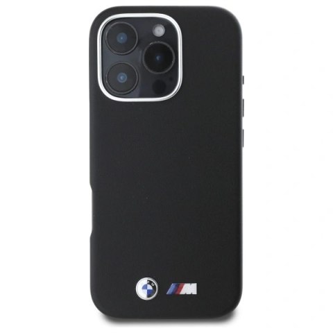 Etui BMW BMHCP16L23PMWK Apple iPhone 16 Pro hardcase M Smooth Full Wrapped Metal czarny/black