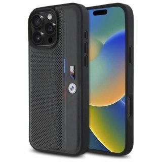 Etui BMW BMHCP16L23PUPVA Apple iPhone 16 Pro hardcase M Perforated Tricolor Detail Line antracyt/anthracite