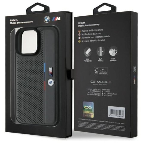 Etui BMW BMHCP16L23PUPVA Apple iPhone 16 Pro hardcase M Perforated Tricolor Detail Line antracyt/anthracite